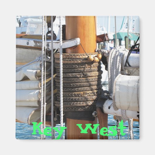 Tall Ship Nah Up Gaff Rigged Magnet (Vorne)