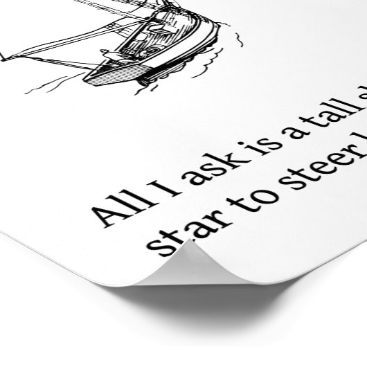 Tall Ship Poster (Ecke)