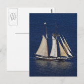 Tall Ship Postkarte (Vorne/Hinten)