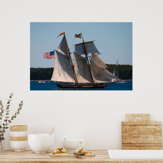 Tall Ship Pride Baltimore Foto Poster (Küche)