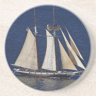 Tall Ship Sandstone Coaster Getränkeuntersetzer
