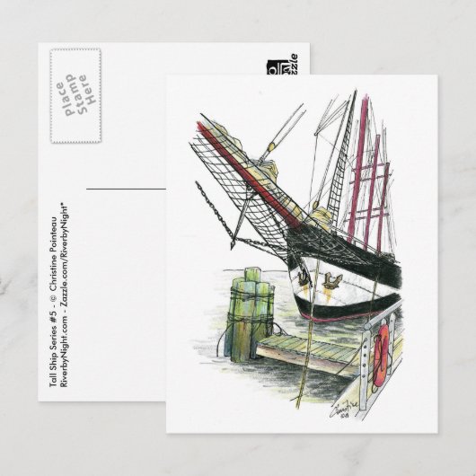 Tall Ship Series #5 Postkarte (Vorne/Hinten)