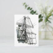 Tall Ship Series #6 Postkarte (Stehend Vorderseite)
