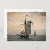 Tall Ships Festival, Digital Altered Postkarte (Vorne/Hinten)