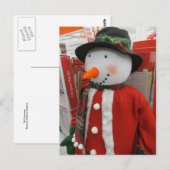 Tall Snowman Postkarte (Vorne/Hinten)