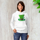 Tall St Patricks Day Hat Frauen Hoodie