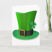 Tall St Patricks Day Hat Grußkarten Karte (Vorderseite)
