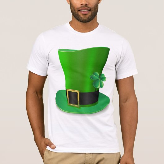 Tall St Patricks Day Hat Mens T - Shirt (Vorderseite)