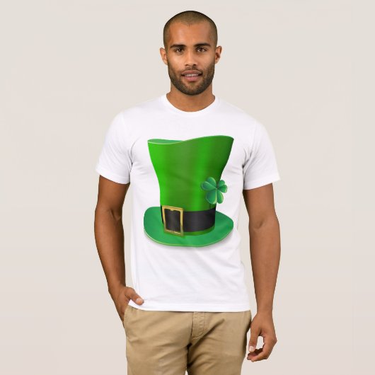 Tall St Patricks Day Hat Mens T - Shirt (Vorne ganz)
