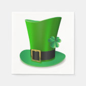 Tall St Patricks Day Hat Paper Napkins Serviette (Vorderseite)