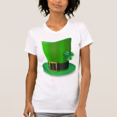 Tall St Patricks Day Hat Womens T - Shirt (Vorderseite)