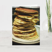 "Tall Stack of Pancakes" Danke Karte (Vorderseite)