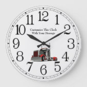 Tall Stacks Große Wanduhr (Vorderseite)