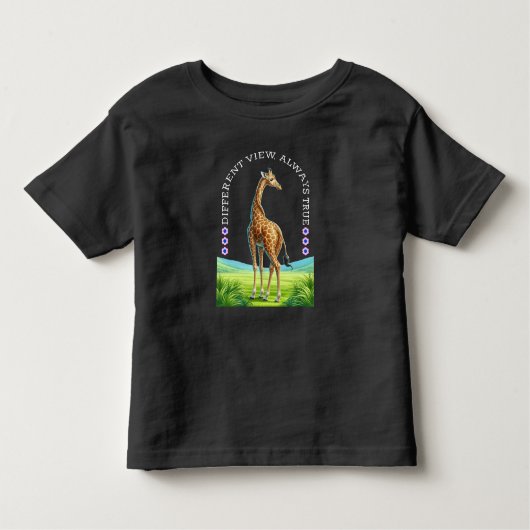 tall standing giraffe kleinkind t-shirt (Vorderseite)