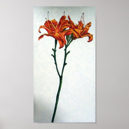 Tall Tiger Lilies Poster (Vorne)