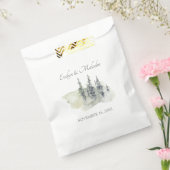 Tall Timber Watercolor Evergreen Trees Wedding Geschenktütchen (Versiegelt)