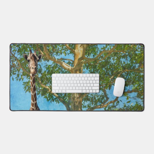 Tall Tree and Giraffe Nature Desk Mat Pad Schreibtischunterlage (Tastatur & Maus)