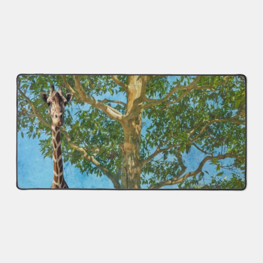Tall Tree and Giraffe Nature Desk Mat Pad Schreibtischunterlage (Vorderseite)