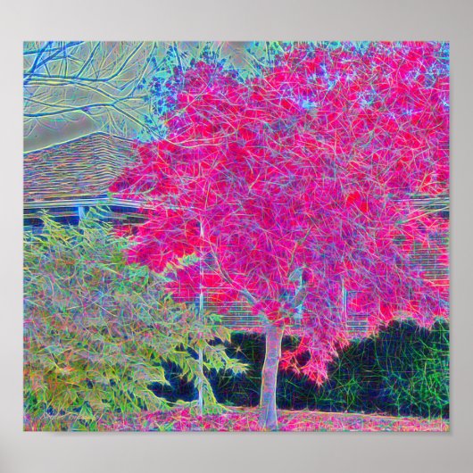 Tall Tree digital gestrichen Poster (Vorne)