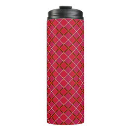 Tall tumbler with a black lid, featuring a vibrant thermosbecher