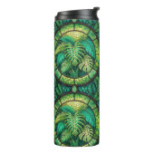 Tall tumbler with lush green tropical leaves thermosbecher (Nach links gedreht)