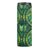 Tall tumbler with lush green tropical leaves thermosbecher (Rückseite)