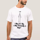 Tall und Awkward-Strichmännchen T-Shirt (Vorderseite)