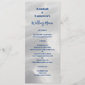Tall Wedding Menu White Beach Sand Template Ankündigung (Vorderseite)