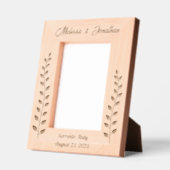 Tall Wreath Branch Couple Wedding Anniversary 12x1 Geätzte Rahmen (Links)