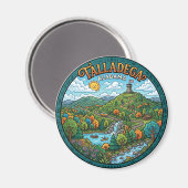 Talladega National Forest Alabama Magnet (Vorderseite/Rückseite)