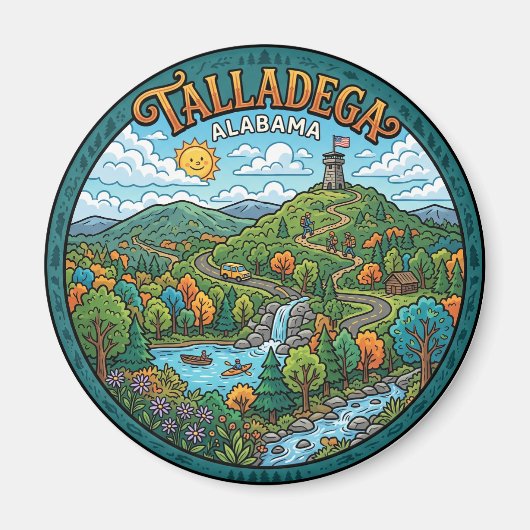 Talladega National Forest Alabama Magnet (Vorne)