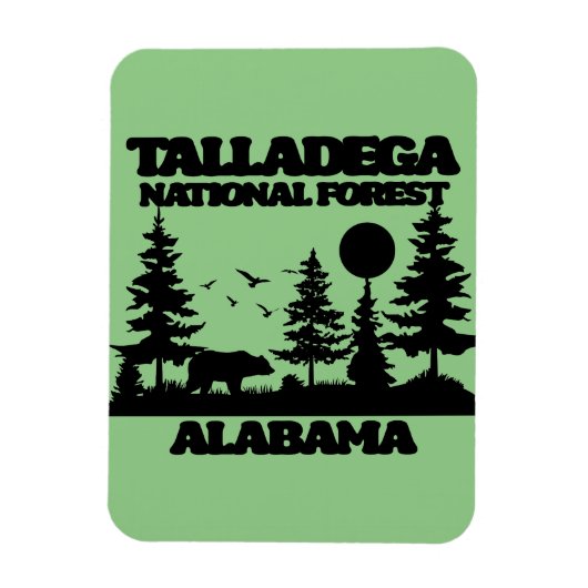 Talladega National Forest Magnet (Vertikal)