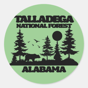 Talladega National Forest Runder Aufkleber