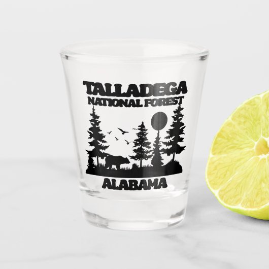 Talladega National Forest Schnapsglas (Vorderseite)