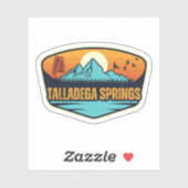 Talladega Springs, Alabama Aufkleber (Blatt)