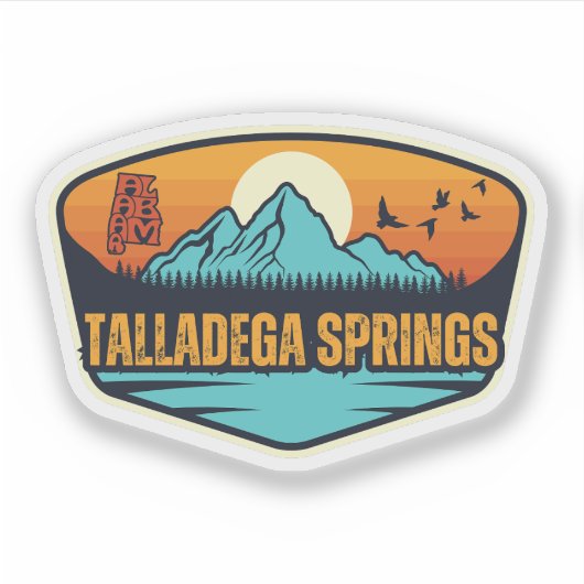 Talladega Springs, Alabama Aufkleber (Vorderseite)