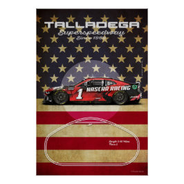 Talladega Superspeedway Poster