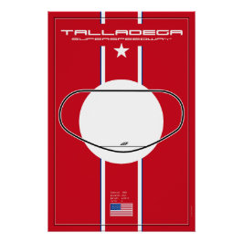 Talladega Superspeedway Poster