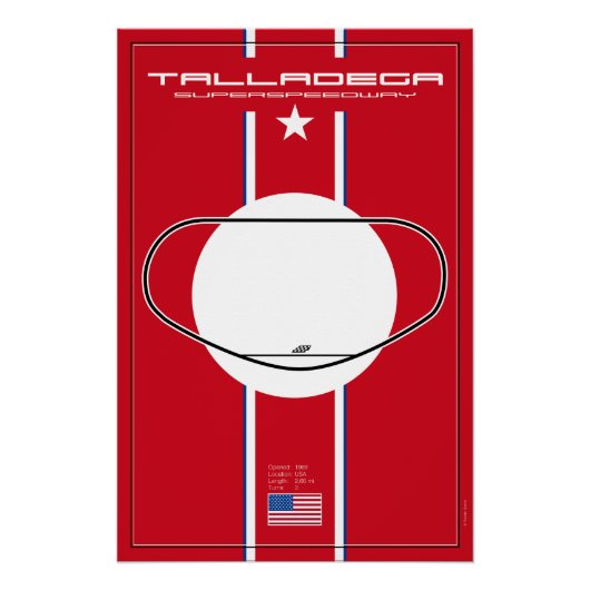 Talladega Superspeedway Poster (Vorderseite)