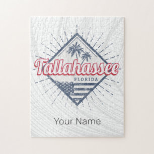 Tallahassee City Florida Vereinigte Staaten Vintag Puzzle