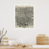 Tallahassee, FL Panorama Karte - 1926 Poster (Küche)