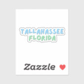 Tallahassee Florida Aufkleber (Blatt)