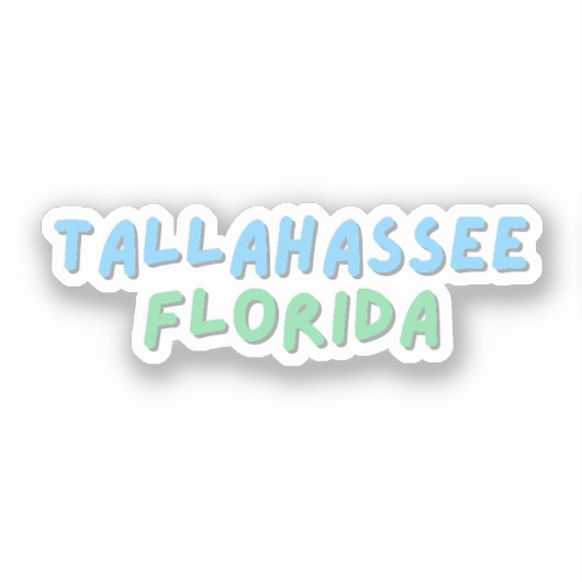 Tallahassee Florida Aufkleber (Vorderseite)