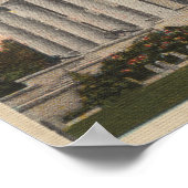 Tallahassee, Florida - Außenansicht Staat Poster (Ecke)