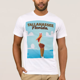 Tallahassee Florida Cartoon-Reiseposter T-Shirt