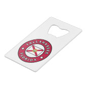 Tallahassee Florida Geldbeutel Flaschenöffner (Vorderseite Schrägansicht)