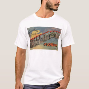 Tallahassee, Florida - große Buchstabe-Szenen T-Shirt