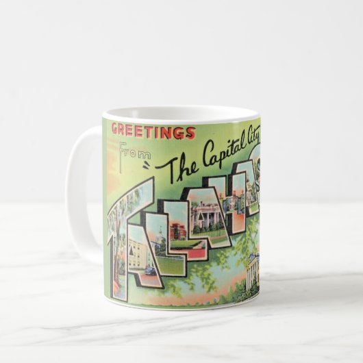 Tallahassee Florida Grußbecher Kaffeetasse (Vorderseite Links)