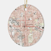 Tallahassee Florida Karte (1999) Keramik Ornament (Links)
