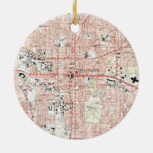 Tallahassee Florida Karte (1999) Keramik Ornament (Hinten)
